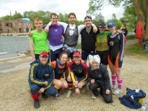 Wolfson's mixed eight at Summer Eights 2013.