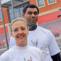 Dr. Bernard Henry with Hendriette Thorn (courtesy Greg Smolonski)