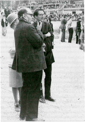 Sir Isaiah Berlin watches on as Wolfson competes in Summer Eights 1973.