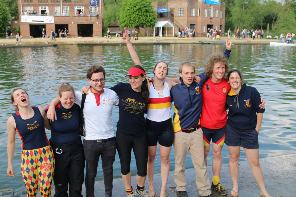 Our coxes 2016, some had to go into the Isis. (ltr: Kirstin Anderson, Allison Bryan, Andrew Balin, Zoe Goodwin, Stefany Wragg, Nic Palmius, Kevin Schlegel and Annie Bochu)