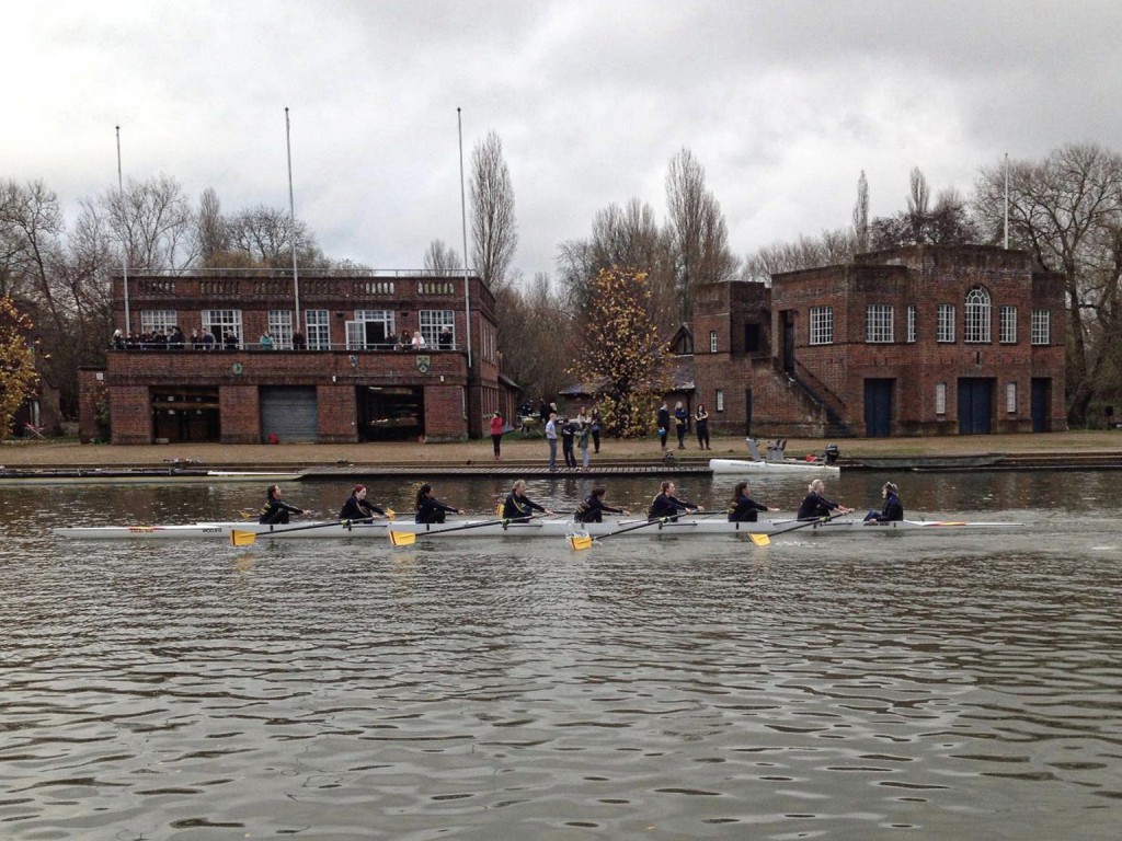 Women's novices compete in Nephthys Regatta 2014.